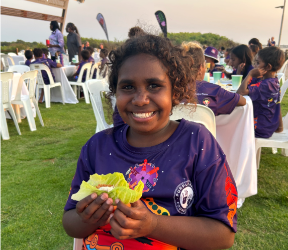 Food Education at the Kimberley 9's Beach Football Carnival
