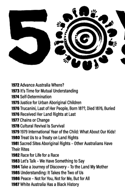 50-Year Commemoration (black & white) - NAIDOC 2025 - Men's T-shirt