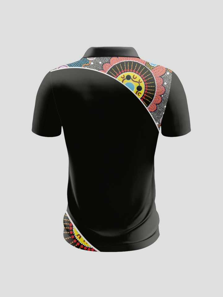 Kaala Danjoo (Fire Together) - UPF 50+ - NAIDOC 24 Men's Custom Polo