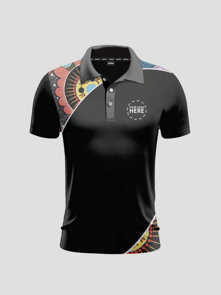 Kaala Danjoo (Fire Together) - UPF 50+ - NAIDOC 24 Men's Custom Polo