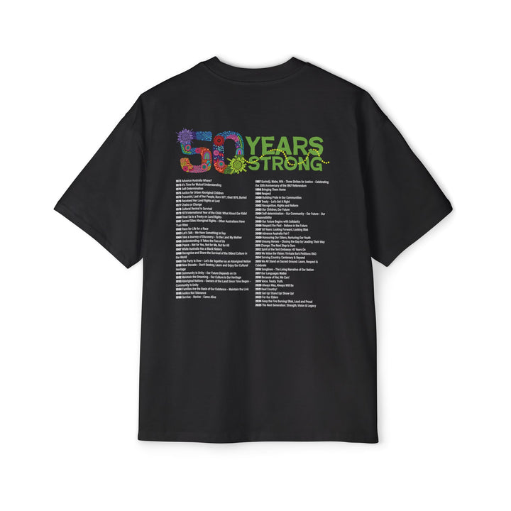 50-Year Commemoration - NAIDOC 2025 Men's Oversized T-Shirt