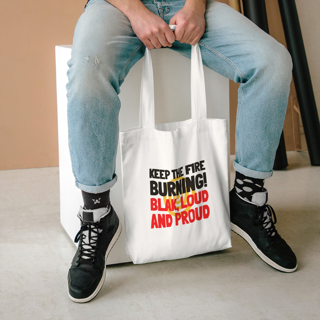 Keep The Fire Burning! NAIDOC 2024 - Cotton Tote Bag