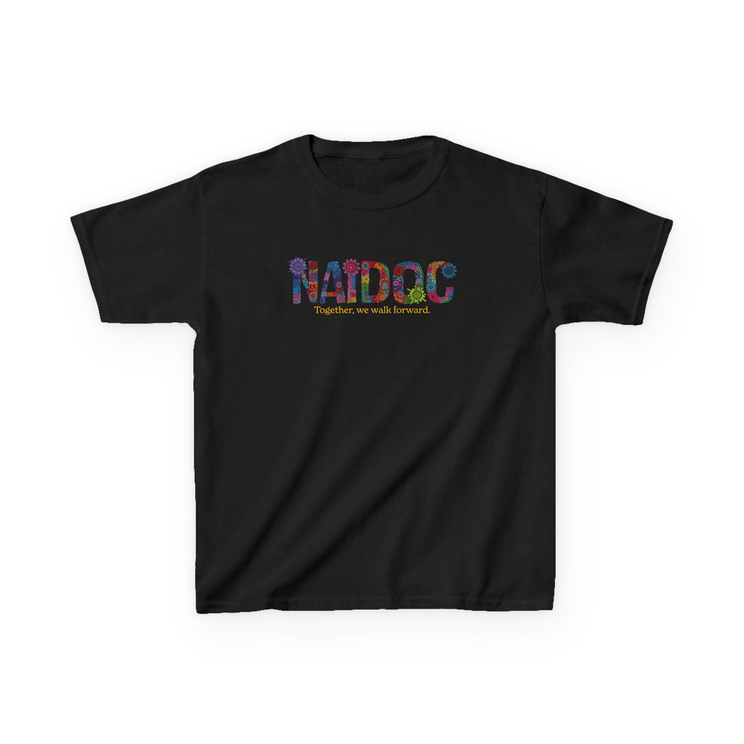Together, We Walk Forward - NAIDOC 2025 Kids' Cotton T-Shirt