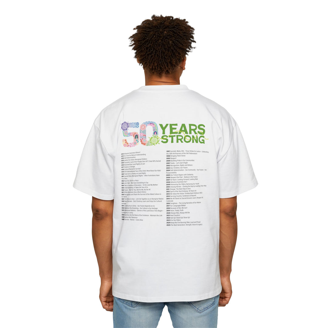 50-Year Commemoration - NAIDOC 2025 Men's Oversized T-Shirt