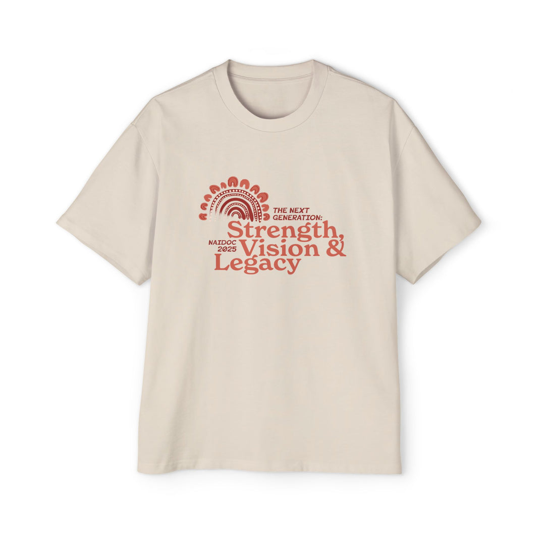 Strength, Vision & Legacy - NAIDOC 2025 Men's Oversized T-Shirt
