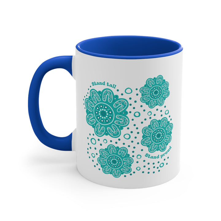 Stand Tall, Stand Proud - Colourful Accent Mug