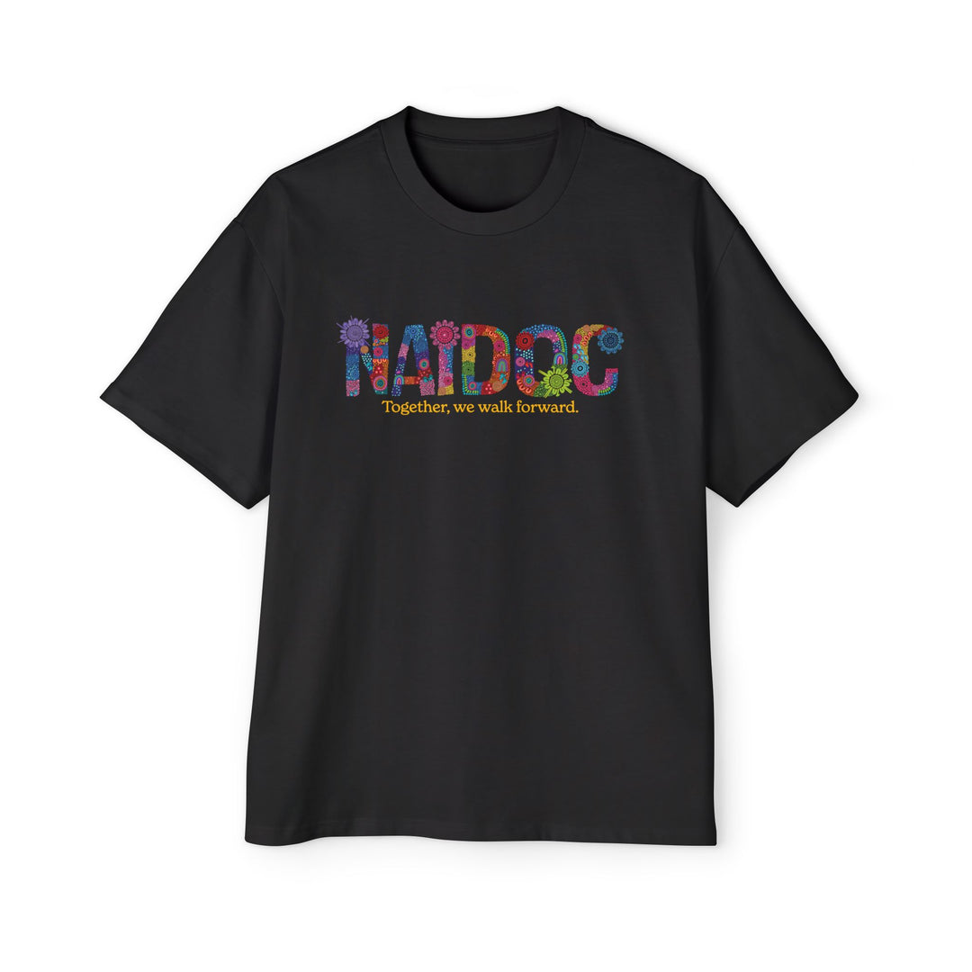 Together, We Walk Forward - NAIDOC 2025 Men's Oversized T-Shirt