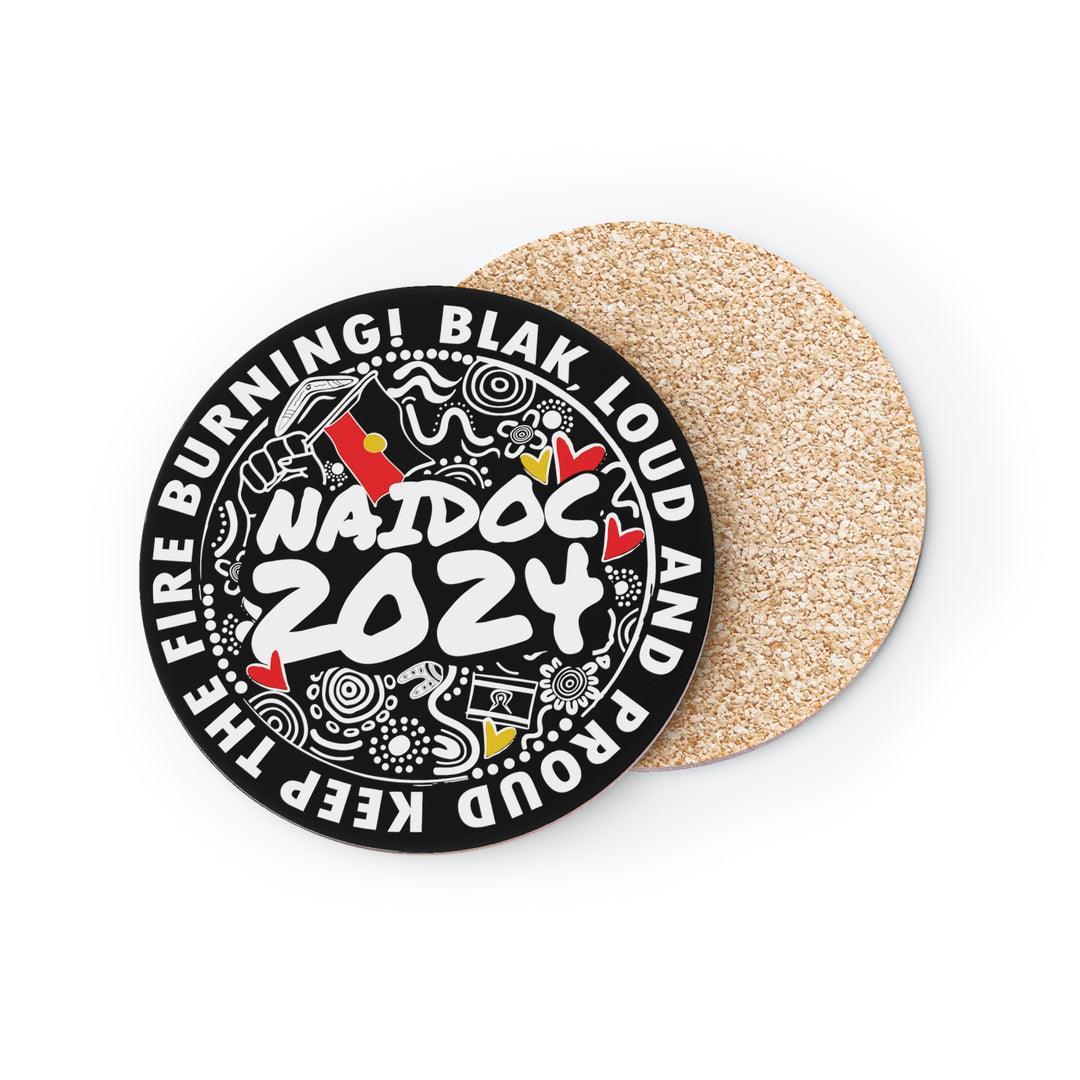 Blak, Loud and Proud NAIDOC 2024 - Coasters (Black)