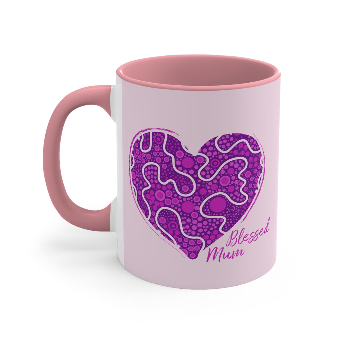 Aboriginal Heartbeat - Colourful Accent Mug