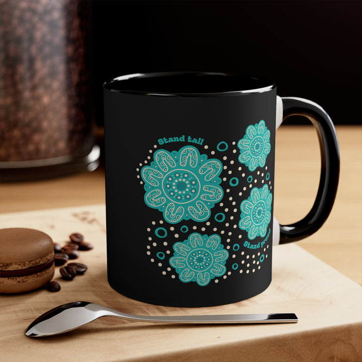 Stand Tall, Stand Proud - Colourful Accent Mug