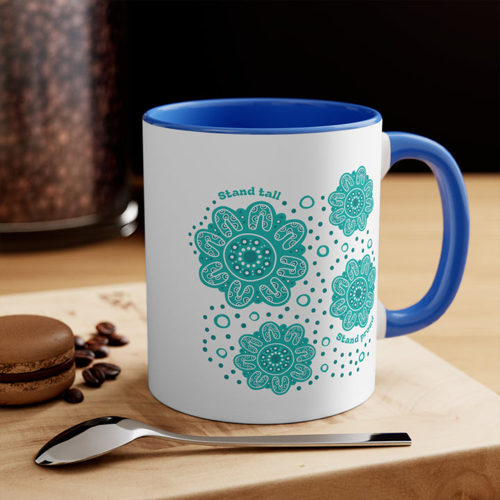 Stand Tall, Stand Proud - Colourful Accent Mug