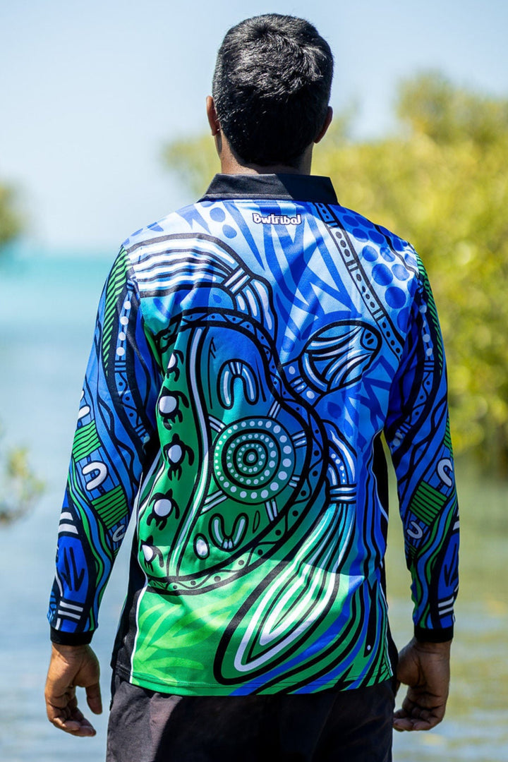 Ocean Journey - Unisex Long-Sleeved Fishing Polo