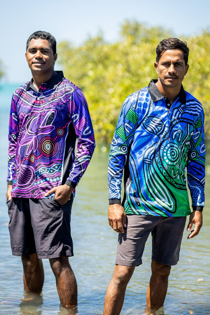 Ocean Journey - Unisex Long-Sleeved Fishing Polo