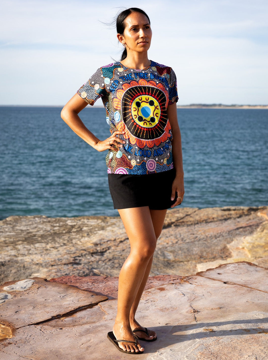 Kaala Danjoo (Fire Together) - NAIDOC 2024 Women's Fashion Top (Limited Edition)