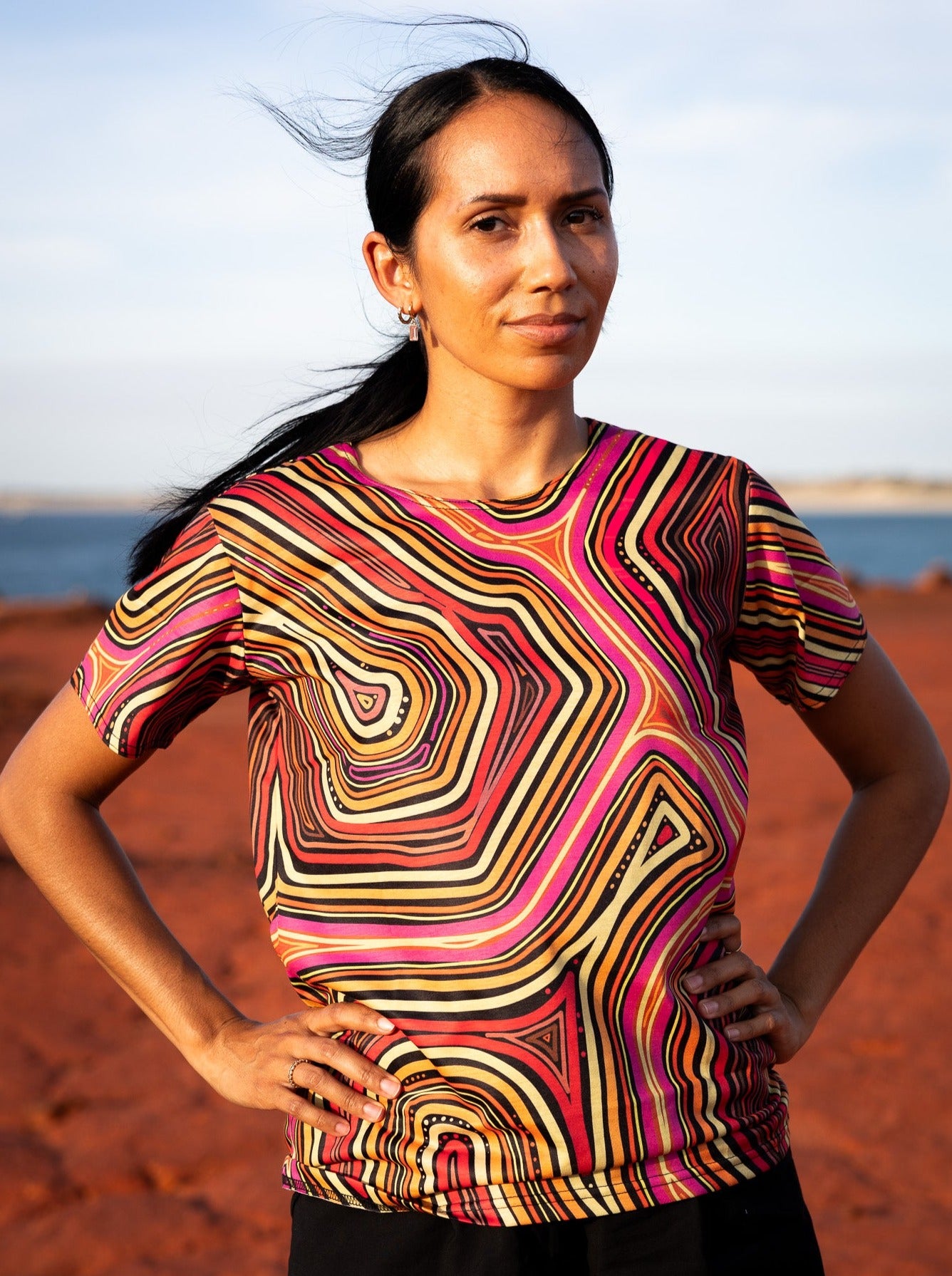 (Bulk) 50 Years of Deadly NAIDOC 2026 Women's Fitted Polo Shirt