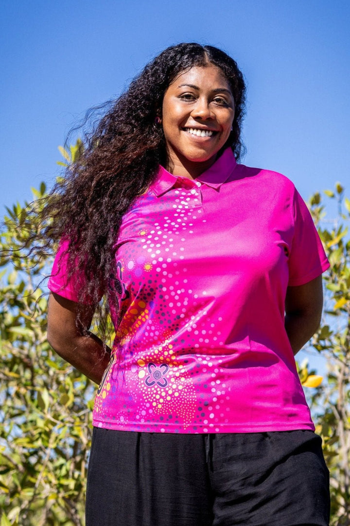 Pink Desert Flower - Women's Polo