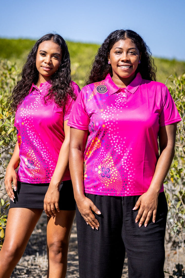 Pink Desert Flower - Women's Polo