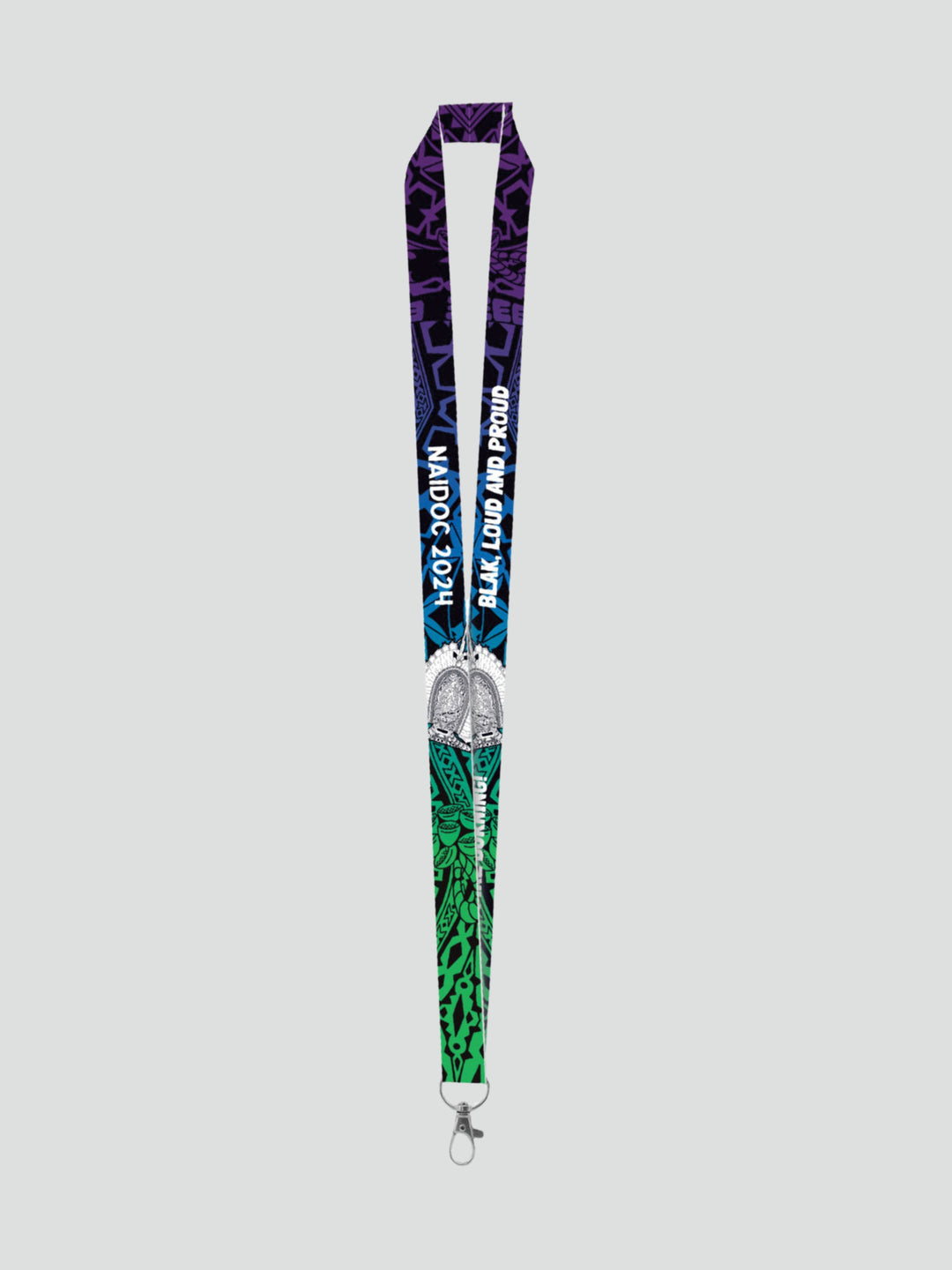 Keep The Fire Burning! Blak, Loud and Proud - NAIDOC 2024 Lanyard