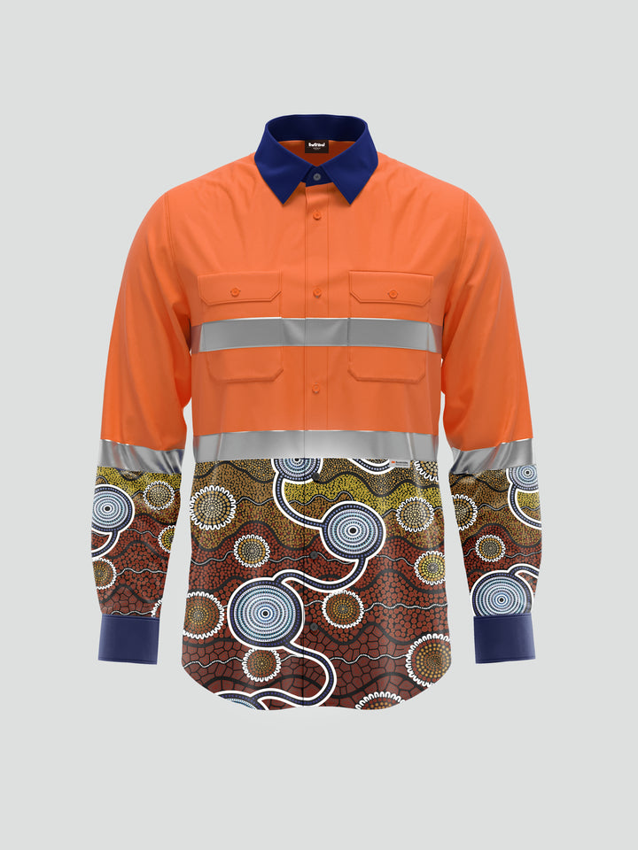 Warranggal Dhawun (Strong Ground) - Custom Hi-Vis Unisex Workwear Shirt