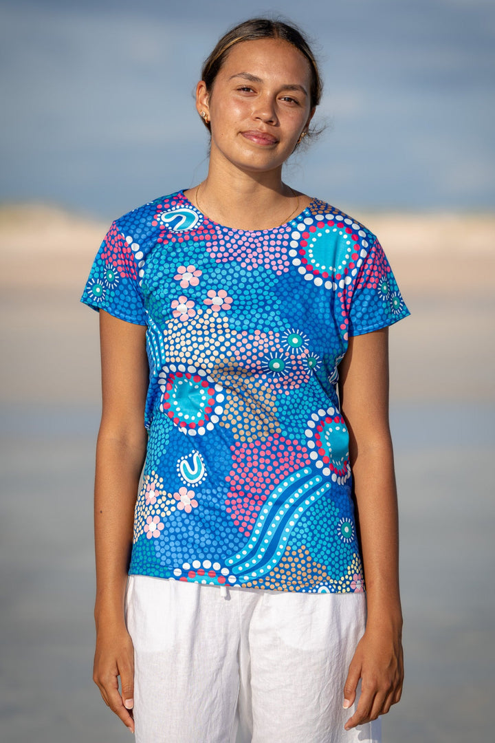 Old Ways Guiding New Paths - NAIDOC 2025 Women's Fashion Top