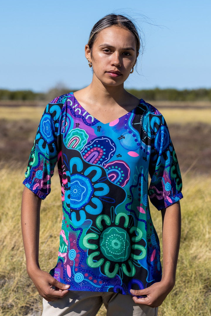 KIKI III - 3/4 Sleeve Blouse