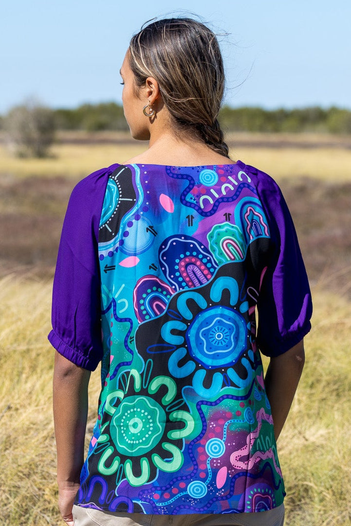 KIKI III - Belonging & Happiness - 3/4 Sleeve Blouse