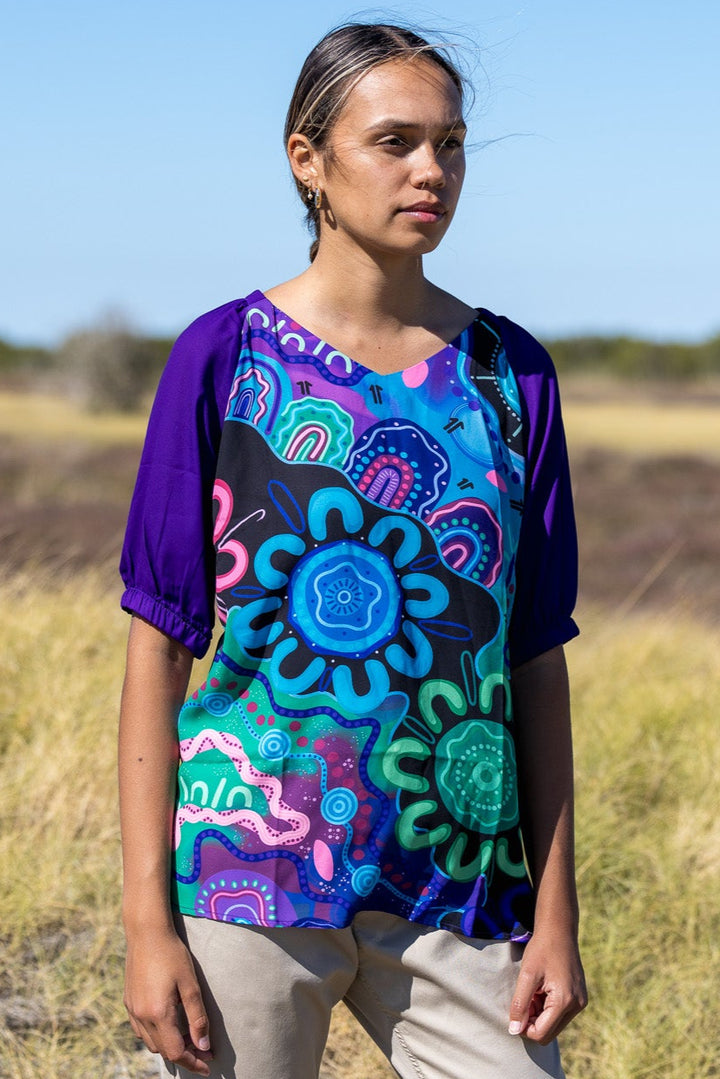 KIKI III - Belonging & Happiness - 3/4 Sleeve Blouse