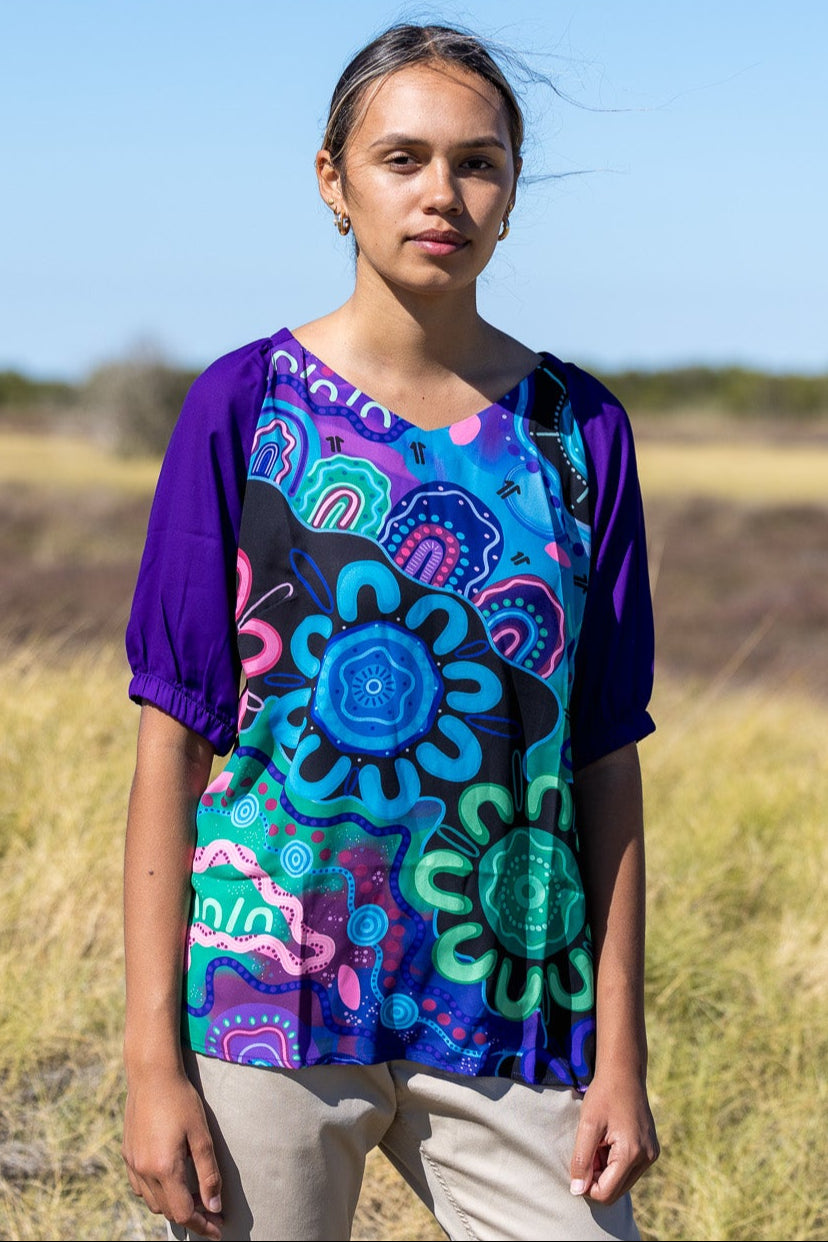 KIKI III - Belonging & Happiness - 3/4 Sleeve Blouse