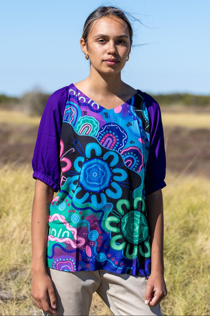 KIKI III - Belonging & Happiness - 3/4 Sleeve Blouse