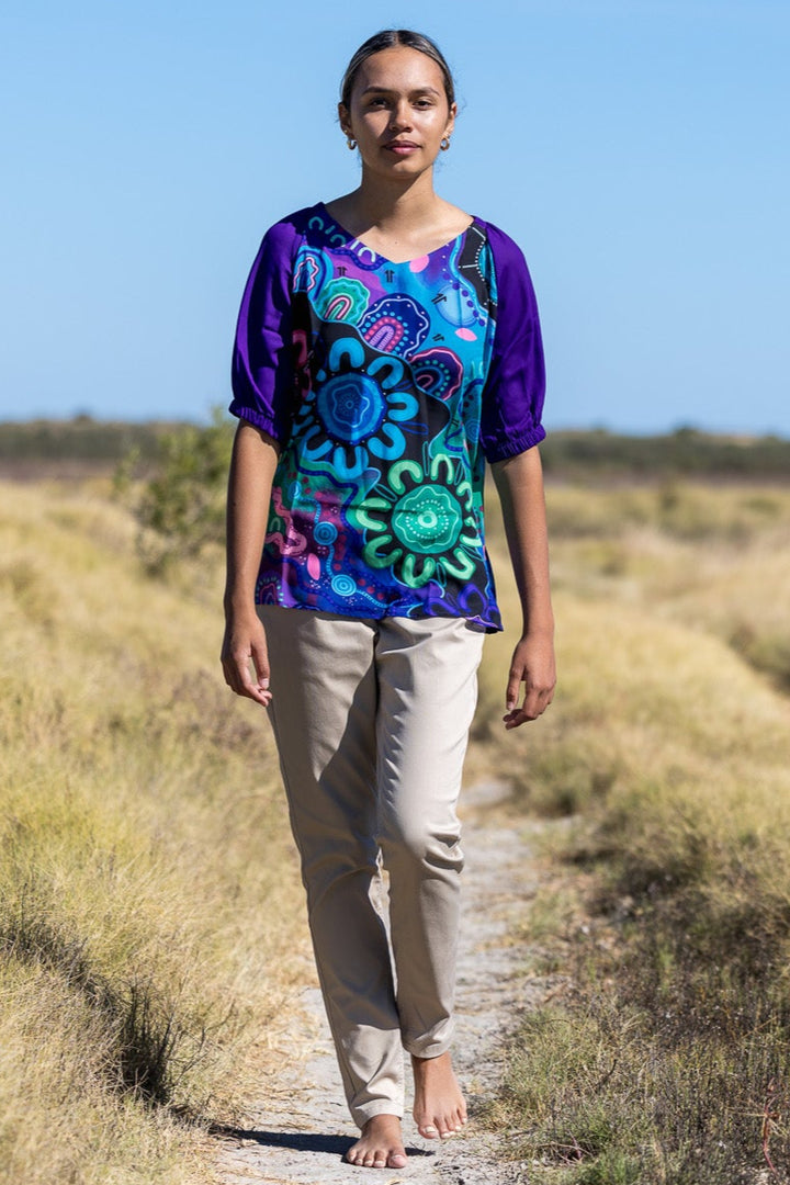 KIKI III - Belonging & Happiness - 3/4 Sleeve Blouse