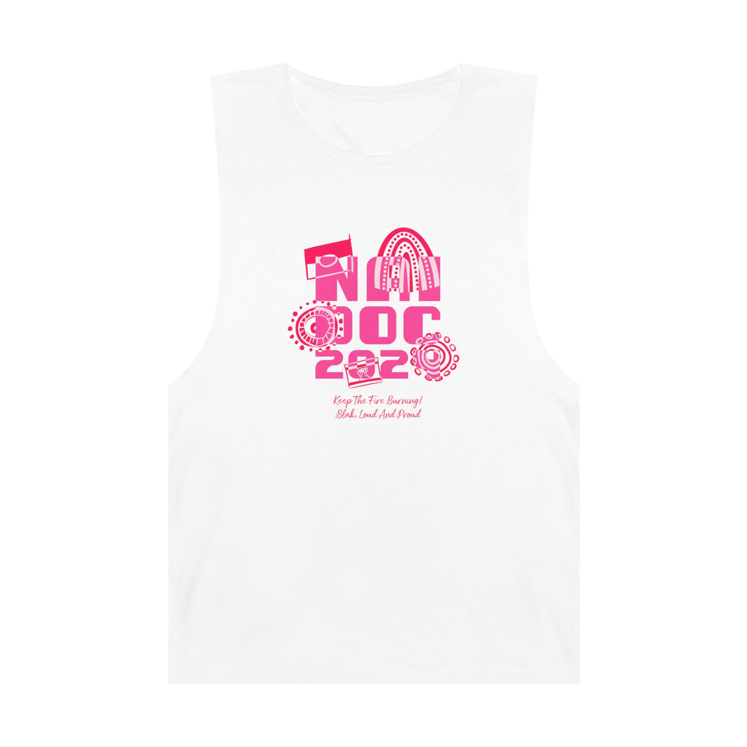 Our Fire Burns On! NAIDOC 2024 - Unisex Tank Top (Pink)