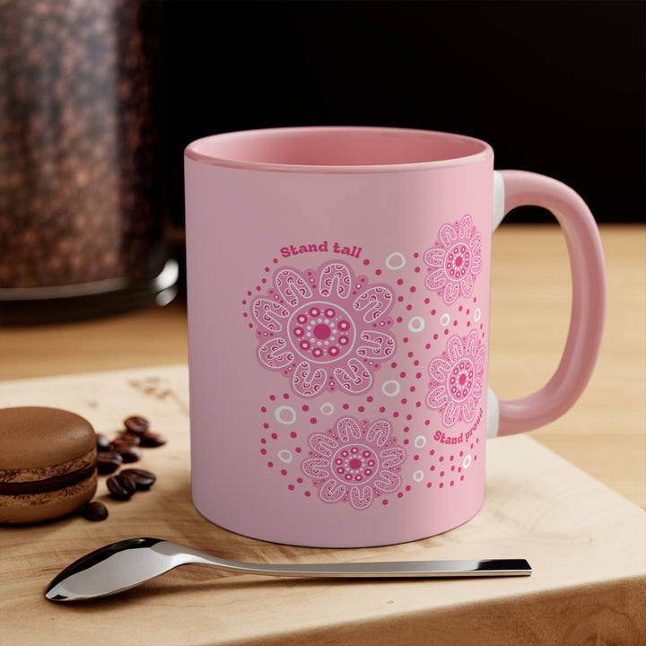 Stand Tall, Stand Proud - Colourful Accent Mug