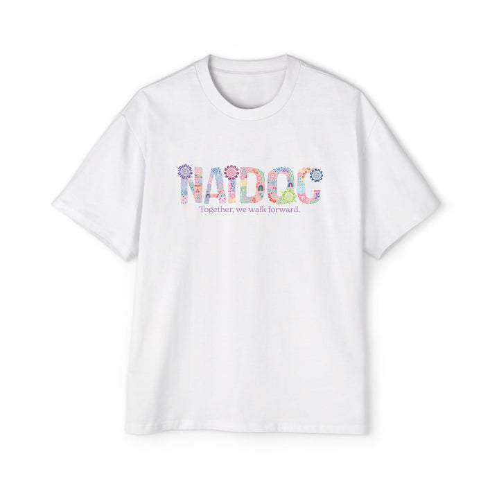 Together, We Walk Forward - NAIDOC 2025 Men's Oversized T-Shirt