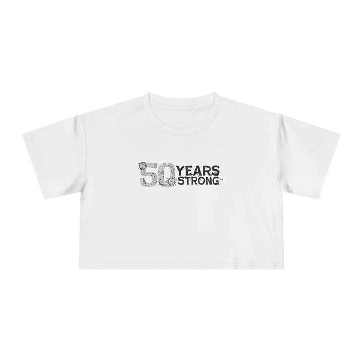 50-Year Commemoration (Mono) - NAIDOC 2025 Women's Cropped T-Shirt