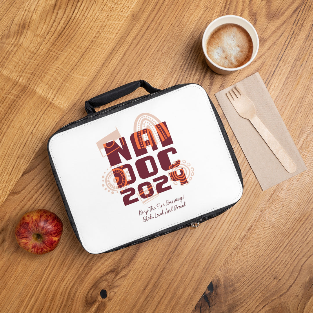 Our Fire Burns On! NAIDOC 2024 -  Lunch Bag White