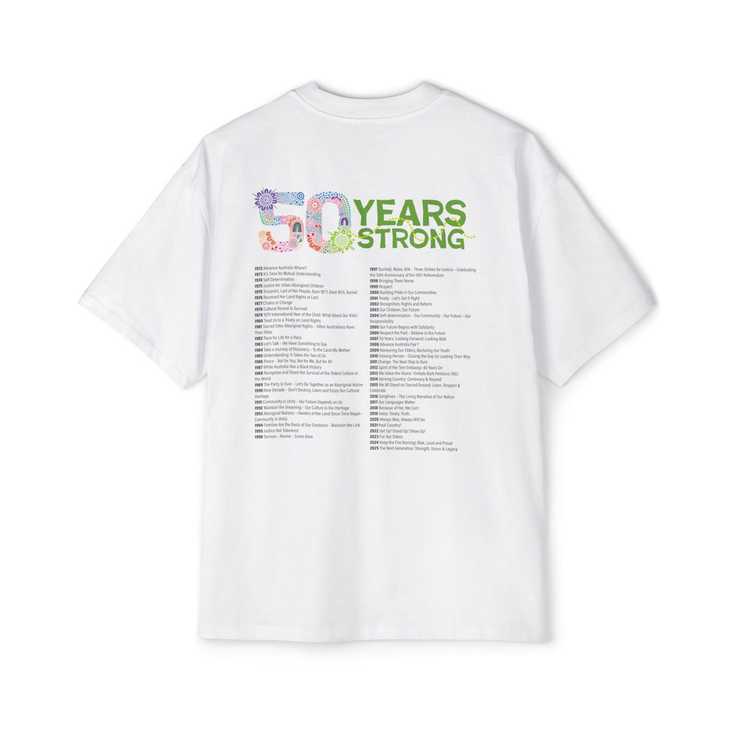 50-Year Commemoration - NAIDOC 2025 Men's Oversized T-Shirt