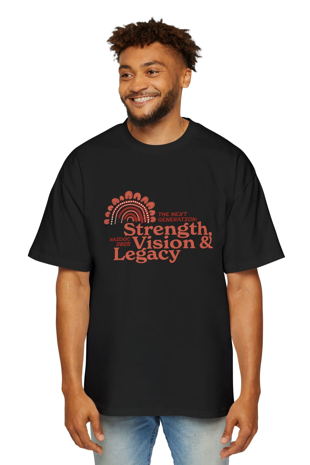 Strength, Vision & Legacy - NAIDOC 2025 Men's Oversized T-Shirt
