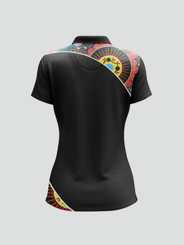 Kaala Danjoo (Fire Together) - UPF 50+ - NAIDOC 24 Women's Custom Polo