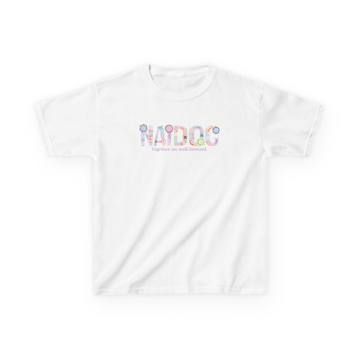 Together, We Walk Forward - NAIDOC 2025 Kids' Cotton T-Shirt