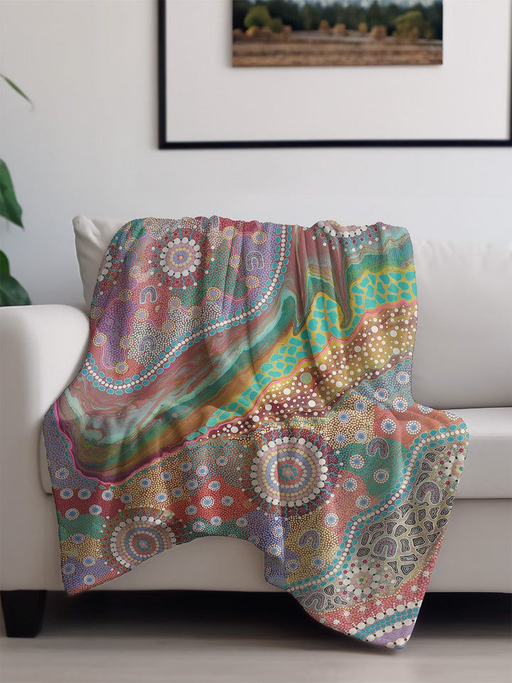 Songs of the River - Throw Rug / Throw Blanket