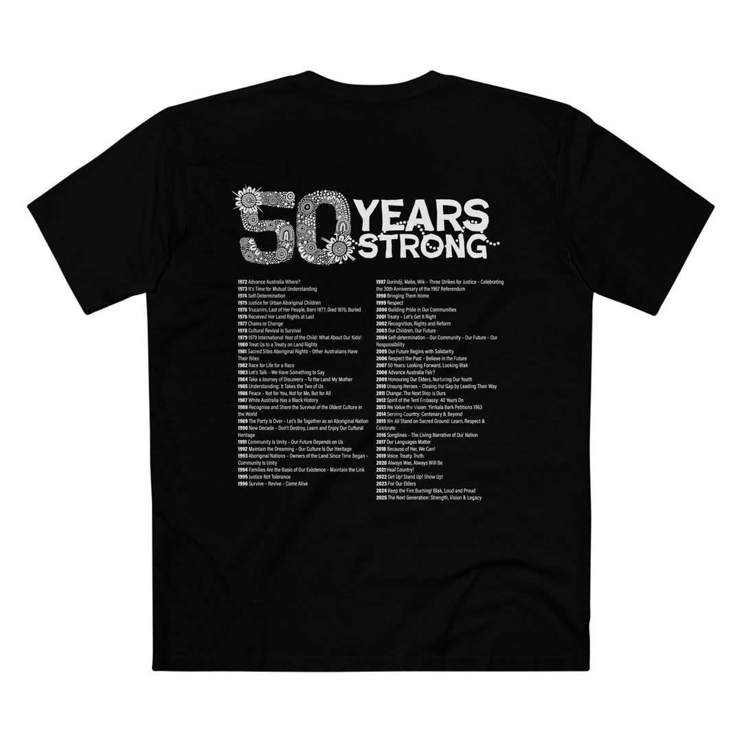 50-Year Commemoration (black & white) - NAIDOC 2025 - Men's T-shirt