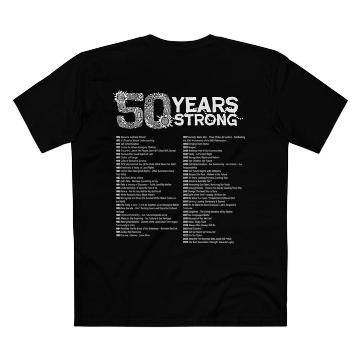 50-Year Commemoration (black & white) - NAIDOC 2025 - Men's T-shirt