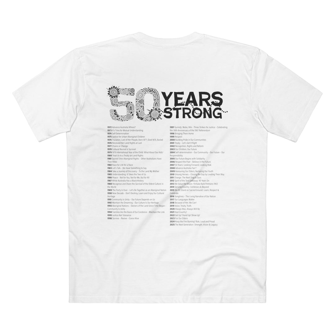 50-Year Commemoration (black & white) - NAIDOC 2025 - Men's T-shirt