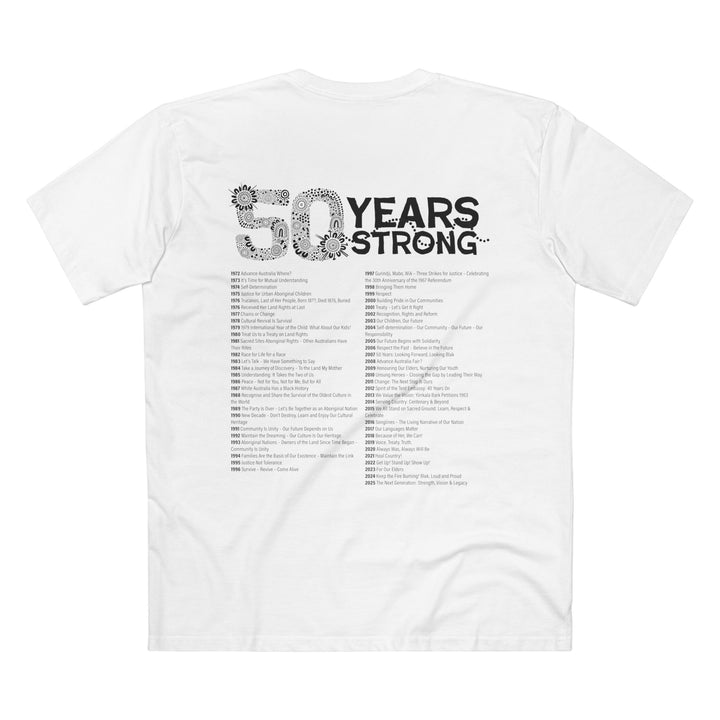50-Year Commemoration (black & white) - NAIDOC 2025 - Men's T-shirt