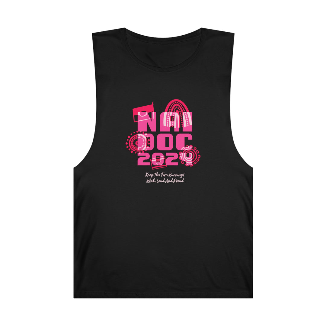 Our Fire Burns On! NAIDOC 2024 - Unisex Tank Top (Pink)