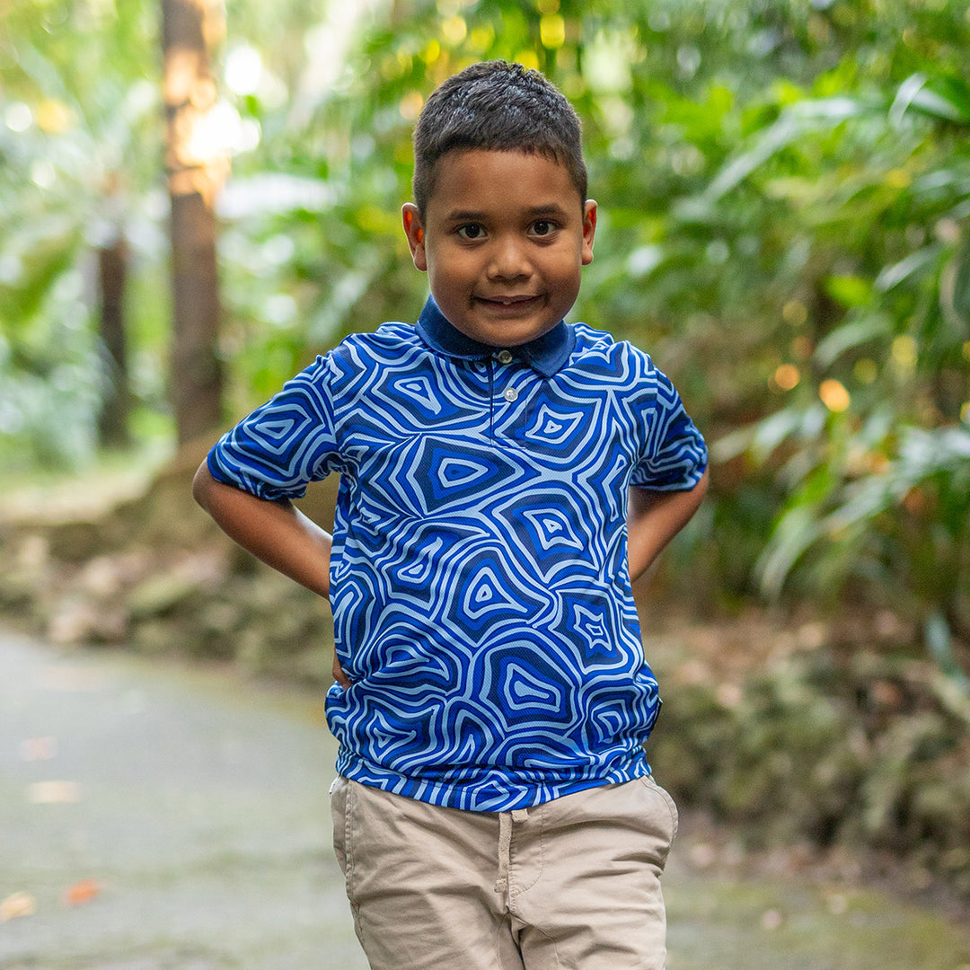 Blue Oyster - Kids Polo