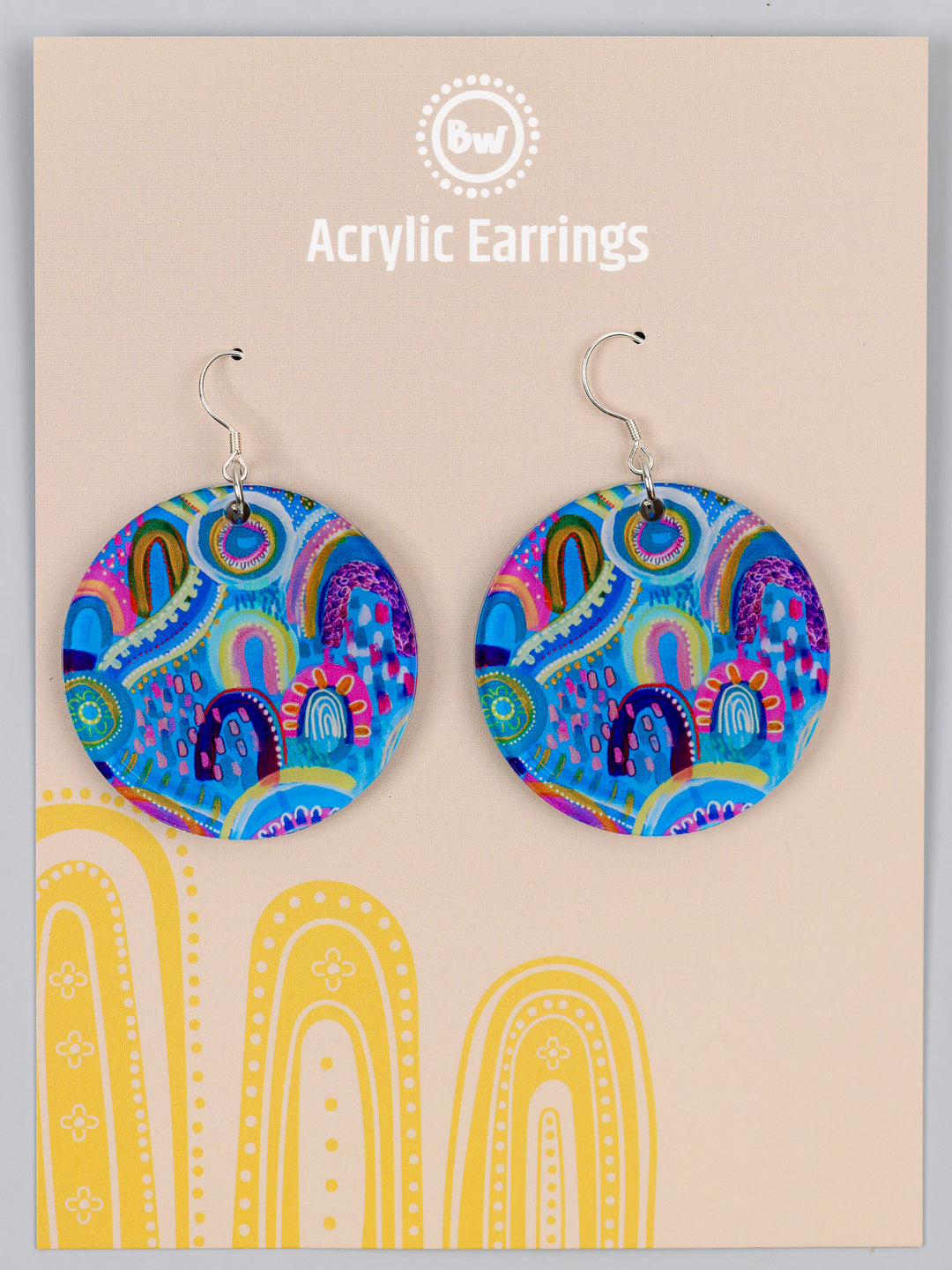 Coral Dreaming - Round Earrings