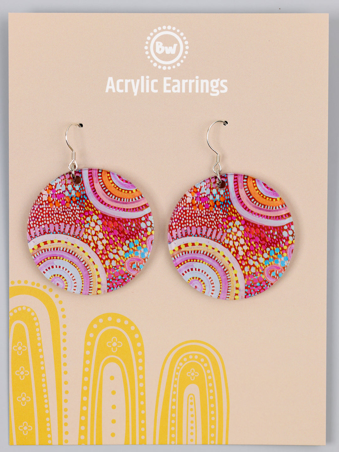 Let's Collect Seashells -  Round Earrings