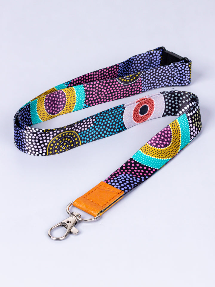 Family Journey - PU Leather Lanyard + Matching Mini PU Lanyard Set