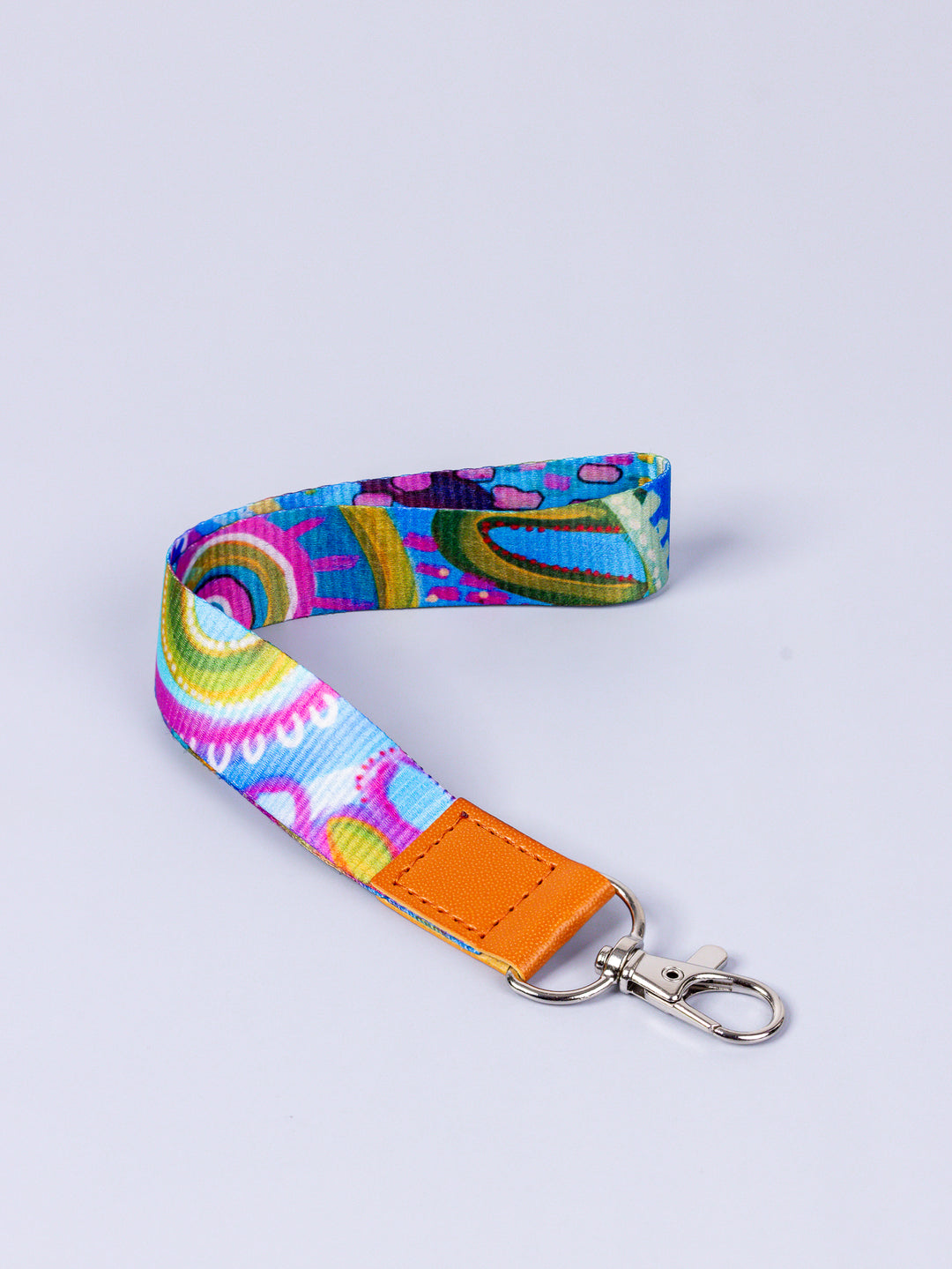 Coral Dreaming - PU Leather Lanyard + Matching Mini PU Lanyard Set